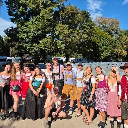 Beer Base-camp 'basic Package' Oktoberfest Camping, With Free Welcome Beer And Traditional Lederhosen-dirndl Shop Kemp